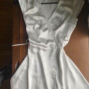 Princess Polly White Wrap dress